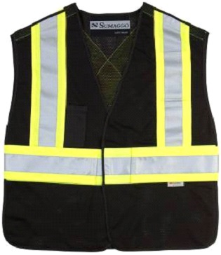 5 Point Tearaway Mesh Vest with High Visibility Contrast Reflective Material